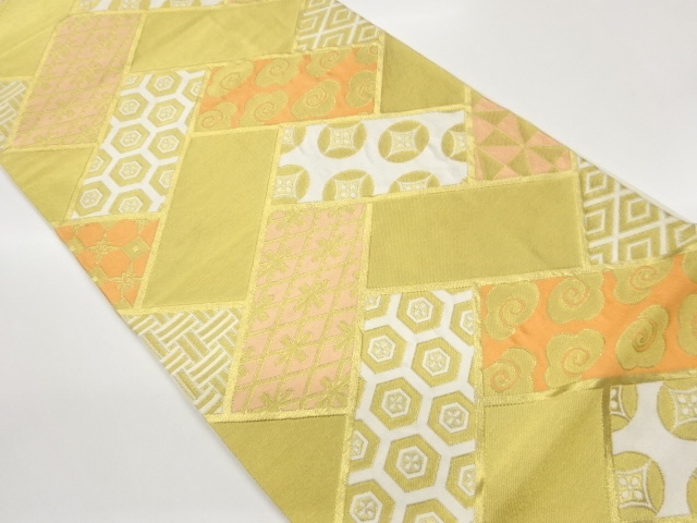 JAPANESE FUKURO OBI / WOVEN CLASSICAL PATTERN / KAWASHIMA SELKON